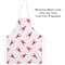 Beistle Red & White Crawfish Fabric Novelty Apron